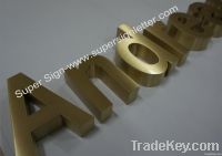 brushed brass letter 02