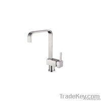 Square single hole kitchen faucet