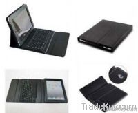 New iPad Bluetooth keyboard leather stand case