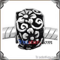 Antique silver plated European beads