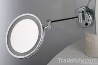 Wall-mounted LED single side makeup mirror