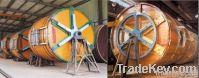 Leather tannery machine, wooden tanning drum, dyeing liming drum