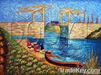 Langlois bridge at Arles with women washing