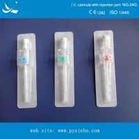 disposable sterile I.V catheter with injectin port