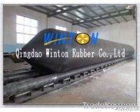 Ship launching rubber airbag