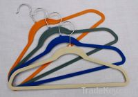 Flocked Velvet Hanger Black/ Clothes Hanger