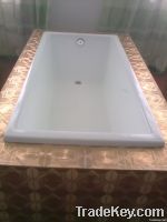 square build in cast iron bathtub NH-005