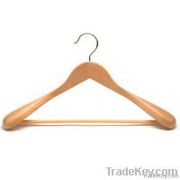 (LM-9700) Natural Wooden Coat Hanger with Bar