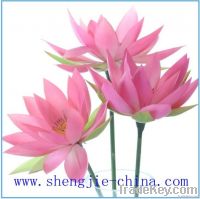 2012 new design decoration artificial single PU lotus flower