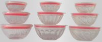 3PCS Glass Bowl Set with airtight lid