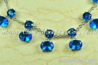 Jewellry blue gemstone necklace N0014
