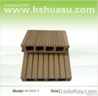 Recycled water-proof hollow outdoor wpc decking (CE ROHS)