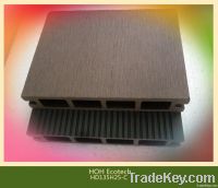 Recycled water-proof hollow outdoor wpc decking (CE ROHS)