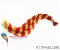 Super Hot Sale Synthetic Hair Extension Yellow&amp;Red 60 PCS