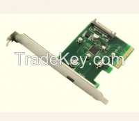 PCIe X4 To 1port USB3.1