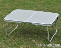 Laptop table, folding table, portable table, mini camping table