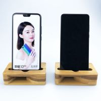 Mobile Phone Holder Bamboo Amplifier Handmade Natural Wood Cellphone Stand Wooden Charging Dock Station