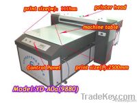 Black leather printing Garment A0 size flatbed Printer , multi-purpo