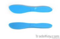 Pizza knife Blue plastic butter knife with hole for hang