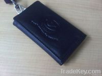 Genuine Leather Keychain 3 folding