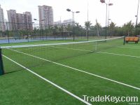 Artificial turf for tennis court