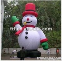 inflatable snowman