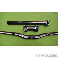 FSA Carbon bicycle Bend Handlebar /stem/ seatpost bike three-pieces