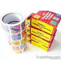 Printed Roll Paper Label