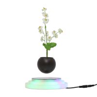 Pa-0711 Rgb Led Light Magnetic Levitation Suspension Floating Plant Air Bonsai Tree Pot 