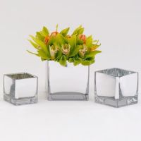 2014 new decorated votive glass vases