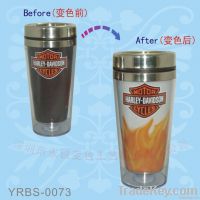 2012 HOT!!! Stainless Steel Color Changing Mug for Promotional