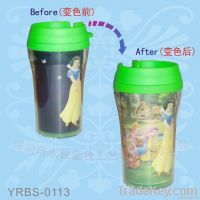Plastic Color Changing Mug, Magic Mug, Coffee Mug