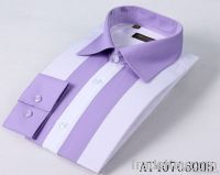 Purple and White Fashion Man Shirt