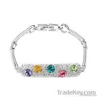 18K Gold Plated Rainbow Islands Crystal Bracelet