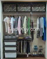 Collapsible wardrobe diy closet system