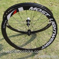 Most Light Weight, 700C 50mm Tubular Full Carbon Fiber Bicycle Wheelset