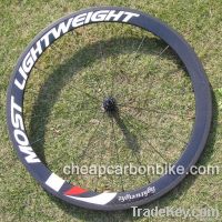 Most Light Weight, 700C 50mm Tubular Full Carbon Fiber Bicycle Wheelset