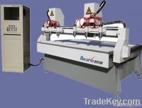 CNC multi-spindle wood milling and engraving machine