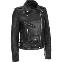 European Style Women High Quality Fashion Design Leather Motorbike