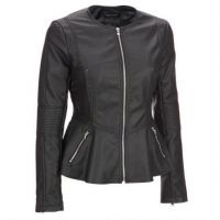 motorcycle fashion model women cowhide leather jackets for men