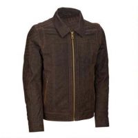 New Look Casual Clothing Mens Black Leather Bomber Jacket with Hood From Pakistan