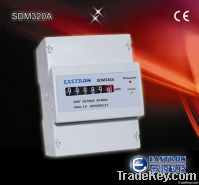 Din rail single phase energy meter with big Anolog display