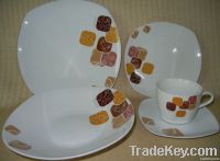 porcelain 20pcs square dinner set