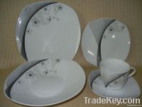 porcelain 20pcs square dinner set