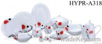 porcelain 49pcs round dinner set