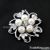 5Pearls Alloy Flower Brooches