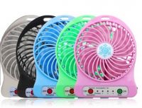 YL-T743 Hottest Portable Usb Fan with Strong Wind Rechargeable Electric Mini Usb Fan with Flashlight and Adjustable Speed