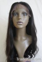 100% human hair high quality natural wave 22inch full lace wig