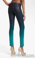 2 Colored Waxed Skinny Jeans