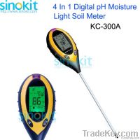 4 In 1 Digital pH Moisture Light Soil Meter